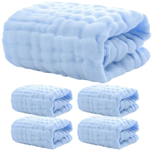 5 toallitas para bebé, toalla facial para bebé, paño para eructar, toalla para babas y saliva.