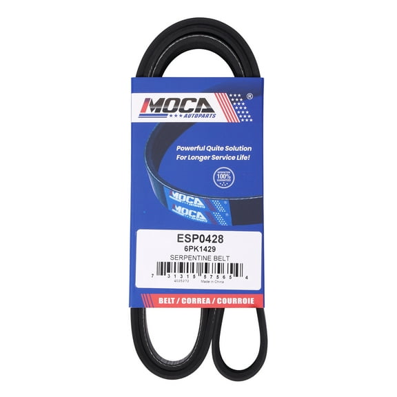 MOCA AUTOPARTS 6PK1429A Serpentine Belt Fit for 2014-2020 Nissan Rogue 2.5L & 2013-2018 Nissan Altima 2.5L & 2017 Nissan Rogue 2.0L