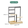 thumbnail image 2 of Uxcell Stand Holder, 4 Tier Metal Necklace Display Organizer Earring Tower for Bracelets, Rings, Earrings Black, 2 of 5