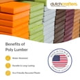 thumbnail image 2 of Amish-Made Recycled Poly Outdoor Footstool with Stainless Steel Hardware (Cedar), 2 of 5