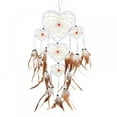 thumbnail image 1 of Kids Dream Catcher Heart Feather Bead Ornament Wall Hanging Decor, 1 of 6