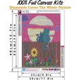 thumbnail image 2 of Cat Diamond Painting Sunset EveningCartoon Diamond Art Cat CuteTwo Kitty Fence Diamond Painting SunriseDiamond Painting Kits for Adults and Kids 12x16, 2 of 4