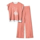 thumbnail image 1 of Pantalones Casuales sin Mangas Impresos con Cuello Redondo Conjunto Superior, Pantalones Ligeros Mujeres para Primavera Verano, 1 of 2
