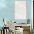 thumbnail image 3 of IDEA4WALL Framed Canvas Prints Wall Art Ripped Textured Gray & Pink Display for Living Room, Bedroom, Office Ready to Hang - 16x24 inches, 3 of 4