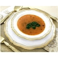 thumbnail image 4 of VeZee 's Aristocrat Collections: 10 inches Dinner Plates White & Gold Border: BPA Free for All Occasions: 120CT, 4 of 5