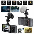 thumbnail image 4 of ZFYXGS 3 Channel Dash Cam Front And Rear Inside 1080P Dash Camera For Cars Dashcam Three Way Car Camera With Infrared Night Vision Loop Recording APP, 4 of 6