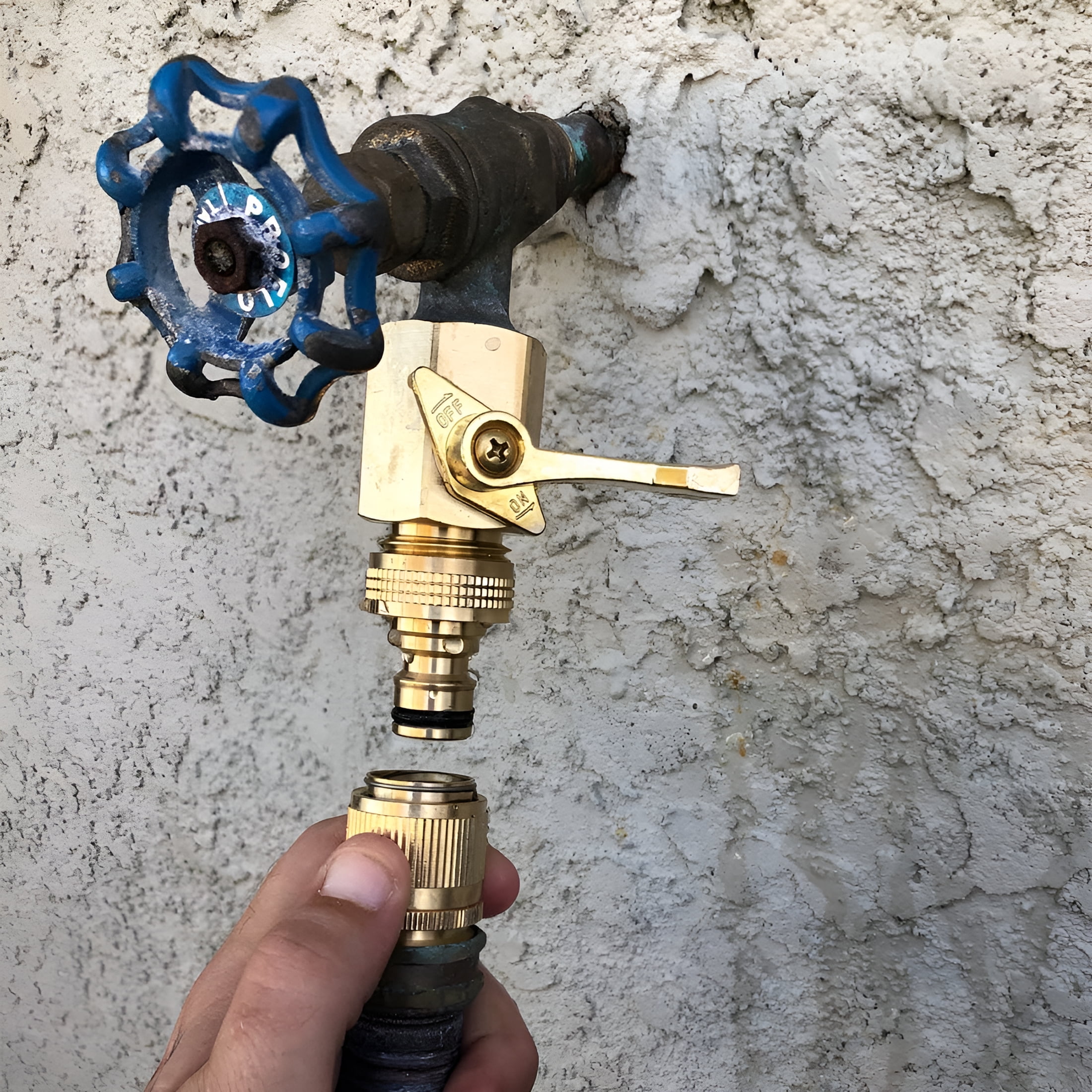 ZHZFKQ Male Garden Hose Quick Connect Solid Brass Quick Connector Garden Hose Fitting Water Hose Connectors 3/4 inch GHT (4 Female+ 4Male)