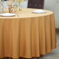 thumbnail image 5 of BalsaCircle Christmas Holidays 120" Gold Round Polyester Tablecloth Linens Decoration, 5 of 8