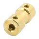 thumbnail image 2 of Acoplamiento de eje de latón 3mmx3mm, acoplador de transmisión de motor, 2 of 3