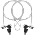 thumbnail image 1 of MasteelfCA 2 Sets Laptop Locking Cable Keyed Cable Lock Security Hardware Cable Lock, 1 of 9