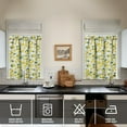 thumbnail image 4 of Kitchen Curtains 36 Inch Short - 3 Panel Set Lemon Print, Rod Pocket Window Curtains 100% Polyester, Cute Fruit Valance for Farmhouse, Cafe, Living Room, Bedroom, Easy Wash, 4 of 6