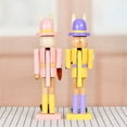 thumbnail image 5 of Jiibva Easter Bunny Wooden Nutcracker, 12" Seasonal Rabbit Figure for Home Tabletop Decoration, 5 of 7