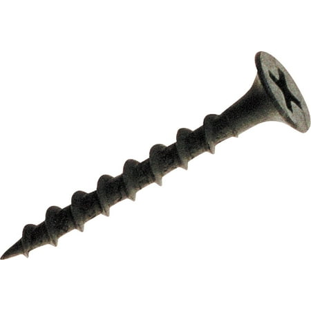 

PrimeSource-Contnr C Grip-Rite Coarse Thread Black Phosphate Drywall Screw #8 X 3 In.