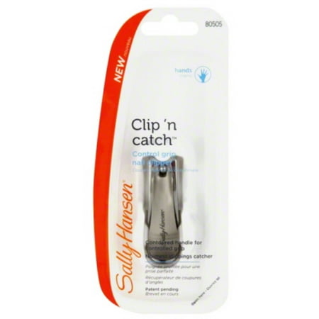 Sally Hansen Clip n' Catch Control Grip Nail Clipper 1 ea (Pack of 3)