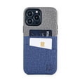 thumbnail image 3 of Dockem iPhone 13 Pro Max Luxe M2 Wallet Card Case with Built-in Metal Plate [Blue/Grey], 3 of 9