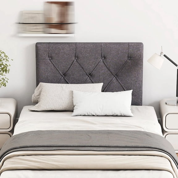 Harmijoy Upholstered Headboard for Twin Size Bed w/ Fabric Upholstery Adjustable Height