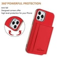 thumbnail image 3 of Allytechgroup Wallet Case for iPhone 11, RFID Blocking PU Leather Stand Phone Shell with Credit Card Slot Shockproof Protective Back Cover for iPhone 11 Women Men, Red, 3 of 7