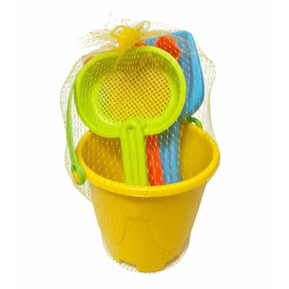 Playtek - Sand Bucket and Sand Tools Kit (4 Pieces)