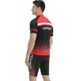 thumbnail image 6 of Men Cycling Jersey Set Breathable Quick-Dry Short Sleeve and Padded Shorts MTB Cycling Outfit Set, 6 of 7