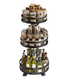 thumbnail image 1 of Estante Giratorio De 3 Niveles Ajustable Moderno Cocina Xtellar  Negro, 1 of 3