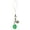 Green, variant on Stylish Green Clovers Phone Charm Sturdy Alloy Pendant For Keys Bags Good Luck Stylish Phone Strap Charm
