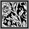 thumbnail image 3 of Vision Studio 20x20 Black Modern Framed Museum Art Print Titled - Printed Graphic Floral Motif IV, 3 of 5