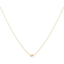 Initial Heart Necklace,18K Gold Plated Stainless Steel Tiny Heart Letter Necklace Personalized Monogram Name Necklace For Women[o2053]