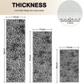 thumbnail image 4 of Black and Tan Leopard Print Kitchen Rugs Sets Of 3,Kitchen Runner Rugs Non Skid Washable,Decorative Kitchen Floor Mats for Kitchen,Sink,Laundry,17"x30"+ 17"x47" + 17"x59", 4 of 6
