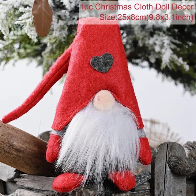 Muñeco de Papá Noel sin rostro para decoración del hogar, adorno navideño, regalos de Navidad, Feliz Año Nuevo, 2022, 2023