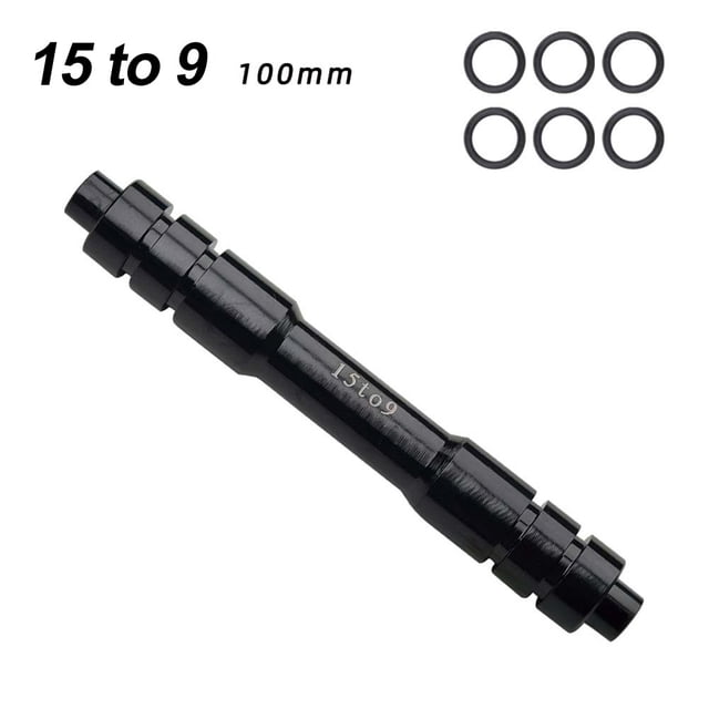 Front And Rear Thru Axle Adapter 15/12mm To 9mm Aluminum Alloy Hub Convertor Rod Front 100mm 15 To 9