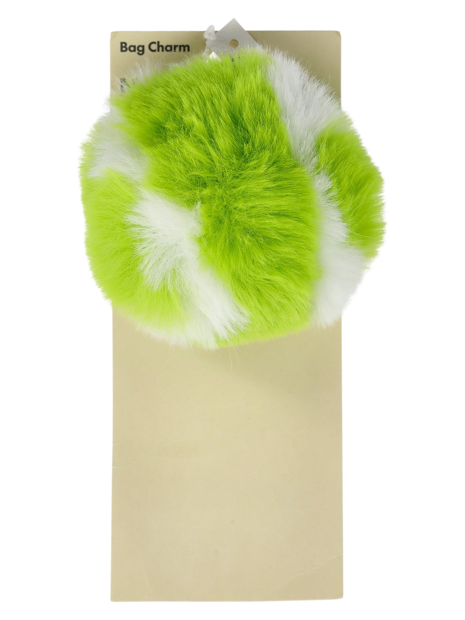 No Boundaries Women's Tennis Ball Pom Pom Bag Charm, Green