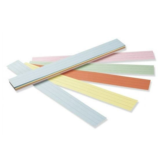 Sentence Strips, 24 X 3, Assorted Colors, 100/pack | Bundle of 5 Packs