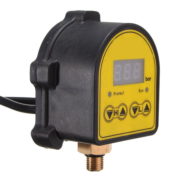 Riwesomey Controlador de presión de bomba de agua de Metal eléctrico desmontable impermeable pantalla Digital eléctrica interruptor inteligente enchufe Cilindros hidráulicos de repuesto Riwesomey TO010190-01B