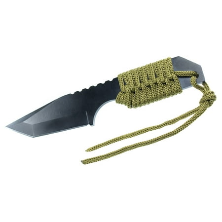 Outdoor Bunker Fixed Steel Blade Survival Knife with Firestarter and Sheath – Always Be Prepared – An Essential for Camping or (Best Knife For Camping And Hiking)