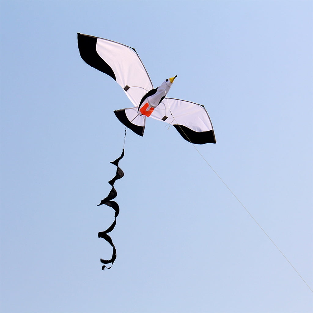 Axioma Vivid Seagull Kite Animal Large Huge Wingspan Single Line Kites for Outdoor Games Flying Toys