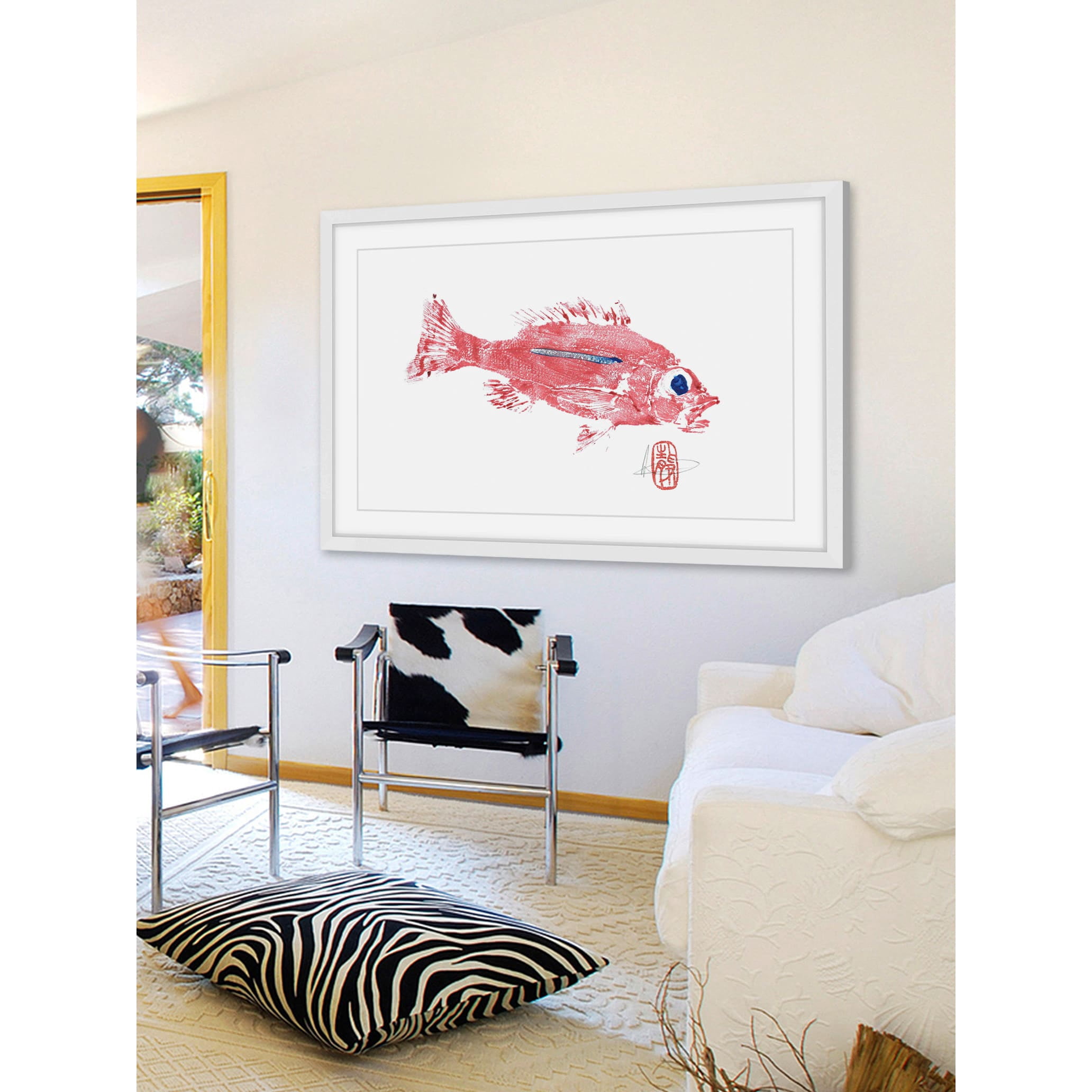 "Rose Snapper" Framed Painting Print