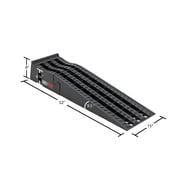 Car Service Ramps for Oil Change, 7,500 lb GAWR, 6.5in Lift, Underbody Access, Black Widow, Pair