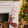thumbnail image 3 of Christmas Stockings, Classic Holiday Xmas Stocking with Hanging Loop, Gift Bag for Fireplace Mantel, Tree and Family Holiday Decor, 3 of 5