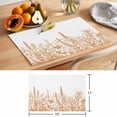 thumbnail image 6 of Iris Lavender Placemats Set of 4, Orange Plant Flower Non-Slip Place Mats Washable Table Mats for Kitchen Dining Table Decorations Indoor/Outdoor, 6 of 9