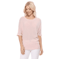 thumbnail image 4 of Yemak Women's Casual Dolman Half Sleeve Lightweight Knit Pullover Top Blush-S-BD, 4 of 4