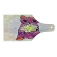 thumbnail image 2 of Cat Cutting Board, Geometrc Digital Color Robot Cat with Technologic Patterns Little Retro Art, Decorative Tempered Glass Cutting and Serving Board, Wine Bottle Shape, Pink Fuchsia, by Ambesonne, 2 of 5