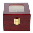thumbnail image 1 of Watch Holder  Watch Case  Watch Box  Watch Gift Box 2 Grids Wooden Watch Holder Wristwatch Display Case Jewelry Gift Storage Box Organizer, 1 of 8