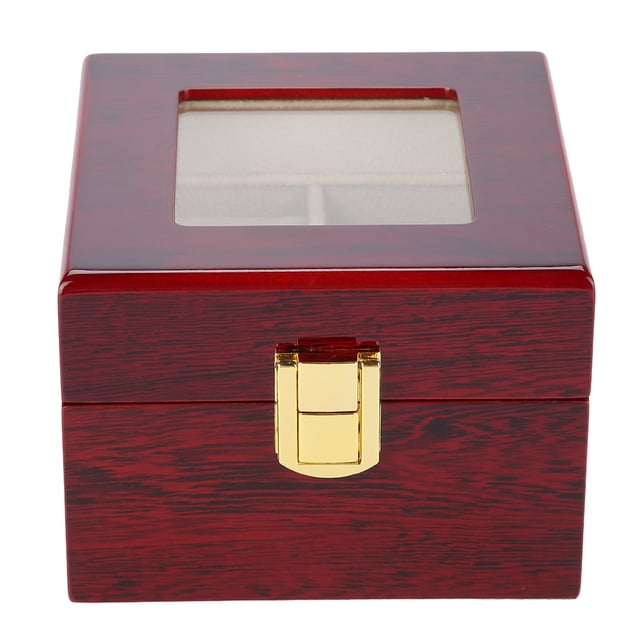 Watch Holder Watch Case Watch Box Watch Gift Box 2 Grids Wooden Watch Holder Wristwatch Display Case Jewelry Gift Storage Box Organizer