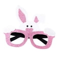 thumbnail image 4 of Gafas de fiesta de Pascua, marco de gafas de Pascua, gafas de animales, recuerdos de fiesta, foto oreja de conejo rosa, 4 of 9