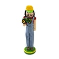 thumbnail image 4 of Figura de Cascanueces de Soldado de Navidad de 15 pulgadas de altura, Cascanueces de madera sosteniendo un auto, 4 of 9