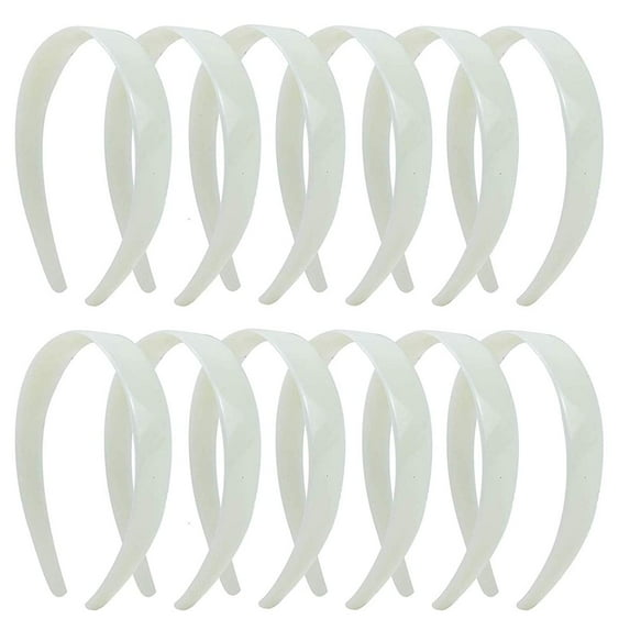 20 Pcs Plastic Headbands, No Teeth Hair BandsAccessories for DIY & Craft - Perfect for Girls, Women
