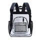thumbnail image 3 of Mochila para ordenador portátil, mochilas escolares, PVC transparente negro, impermeable, gran capacidad para escuela, estudiante universitario, 36x28x12cm, 3 of 10