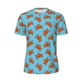 thumbnail image 5 of Wukai Turtle Print Men's Short-Sleeved Mesh T-Shirt,Quick-Dry Short Sleeve Workout T-Shirt-3X-Large, 5 of 8