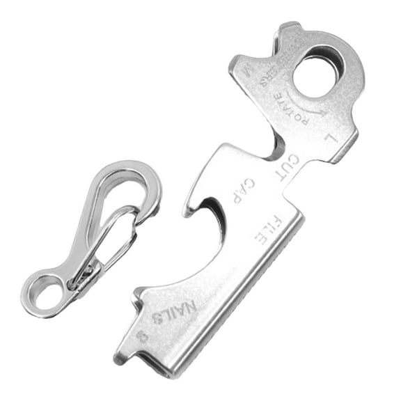 MixMart Keychain Tools and Gadgets, 8 in 1 Stainless Steel Screwdriver Tool, Multifunctional Portable Multitool, Rustproof Outdoor Supplies for Outdoor Travel, Camping, Hiking