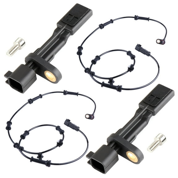 ECCPP Left&Right&Front&Rear ABS Wheel Speed Sensor ABS Sensor fit for 2007-2011 for Dodge Nitro 2007-2018 for Jeep Wrangler Set of 4